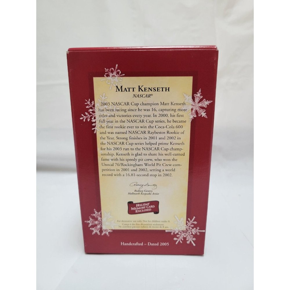 Hallmark NASCAR Matt Kenseth DeWalt 17 Keepsake Ornament - Picture 9 of 12
